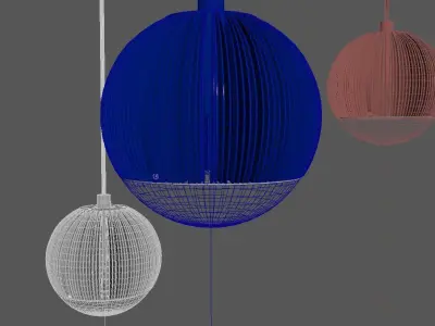 TOM DIXON FIN PENDANT LIGHTS 3D model