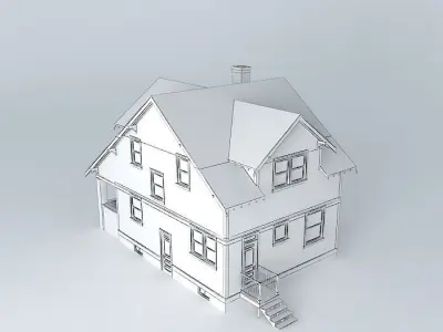 Craftsman Bungalow Free 3D model