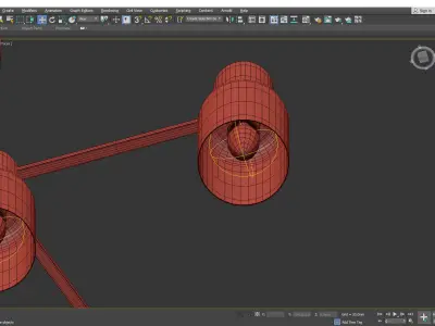 CENTERPORT CHANDELIER Low-poly 3D model