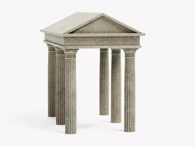 Doric Temple - Ancient Classical Shrine Architecture 3D model