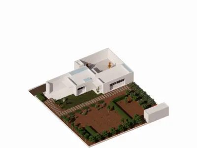 The Void House - pkiNCEPTiON - 3D Architectural Model  3D model