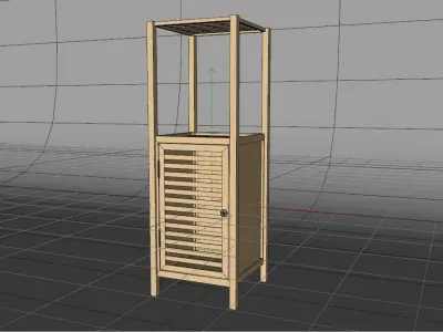 Wooden Cupboard 3D model purchase