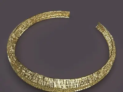 Light cuff bracelet 3D print model