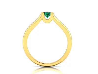 Diamond Ring For Women 3d Print Model 3D print model 70