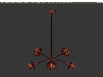 Mitzi Alyssa 8 Light Chandelier Low-poly 3D model