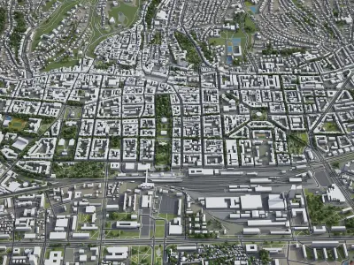 Zagreb  Low-poly 3D model