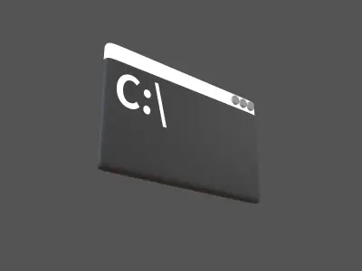 Cmd Icon V1 001 Low-poly 3D model