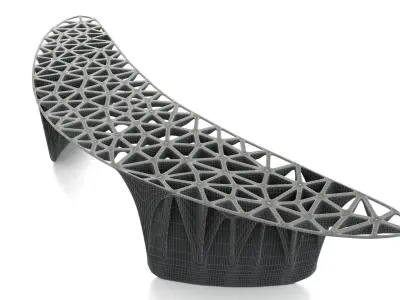 Sedona Bench 3D model