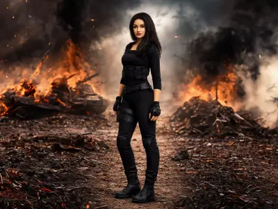 Female Model Low-poly 3D model