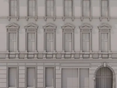 Facade for background  3D model