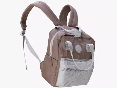 Backpack 203 - All MH Bodies - UE5 Skeletons - Rigged Low-poly 3D model