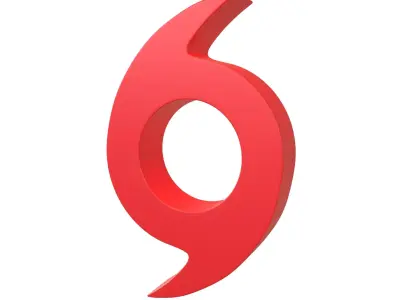 Tropical Storm Warning Symbol v2 001 Low-poly 3D model