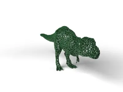 Tyrannosaurus Voronoi Low-poly 3D model