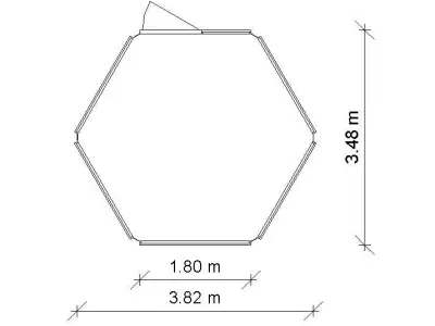 Algida stand kiosk gazebo 3D model