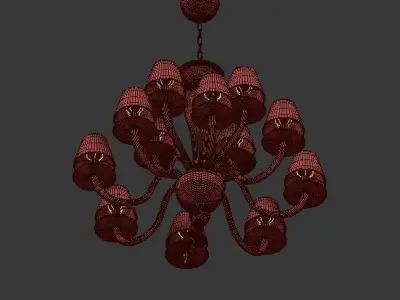 Raphael disc chandelier 3D model