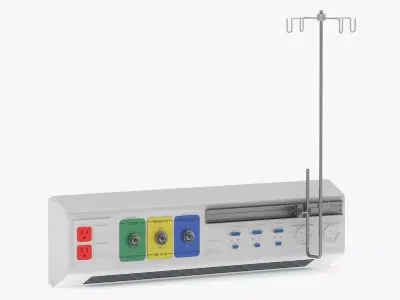 Medical Bed Head Unit 3D model