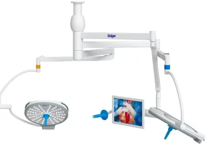 Drager Polaris 600 Surgical Lights 3D Model 3D model