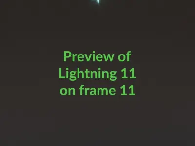 Animated Lightning v11 Low-poly 3D model