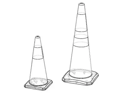 Safety Traffic Cone 3D model