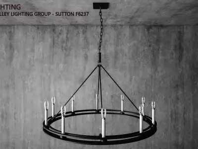 Troy Lighting - Hudson Valley Lighting Group - Sutton F6237 3D model