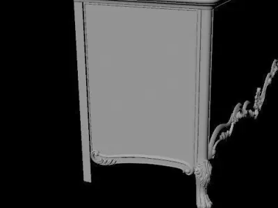 bedside table 3D model