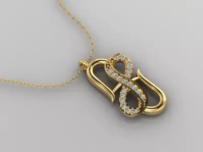 Pendant P104 3D Print Model 3D print model