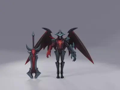 League of Legends   Aatrox the darkins blade GAME READY or PRINT Low-poly 3D model