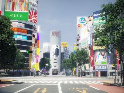 Tokyo Shibuya 3D model