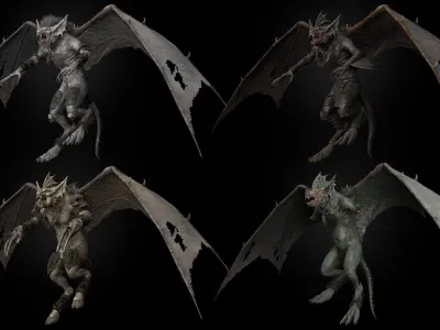Embermoon Rigged Game Ready Low-poly 3D model