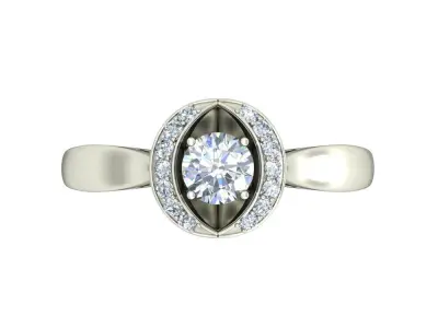 Women Ring  Render 3dm STL OBJ FBX Details 3D print model 393