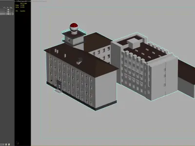 Military base command building 3D model