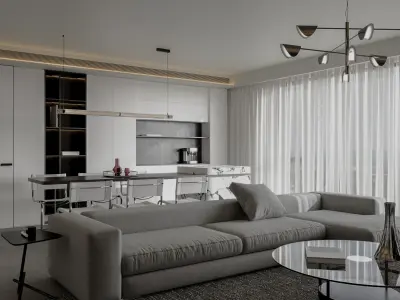 Apartment interior scenes      3D model get