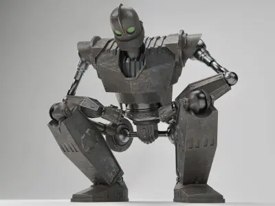 Iron Giant Rigged Low-poly 3D model