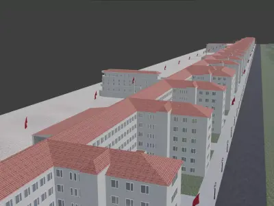 Prora - WW2 Nazi german komplex 3D model