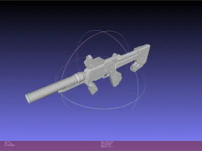 Halo ODST SMG Basic Model 3D model