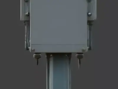 Urban Telecom Utility Box 3D Model Low-poly 3D model