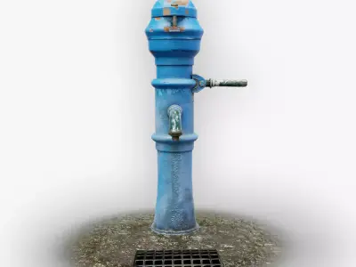 Drinking Fountain Low-poly 3D model order