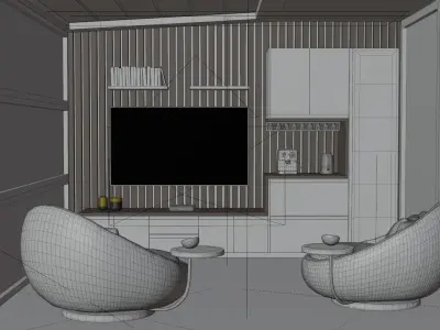 Tv UNIT 3D 3D model