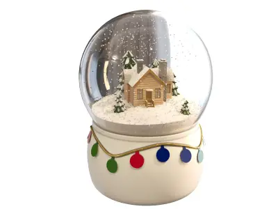 Christmas snow globe 3D model