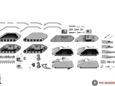 Universal Guard - Tank Destroyer 3D print model