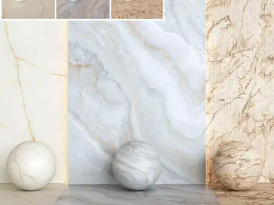 Laminam Diamond Tile Set - Vol 2 - Exquisite Marble Textures Texture