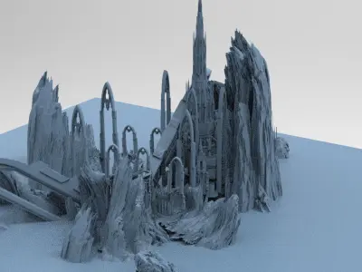 Mines of Moria castle 2  3D model