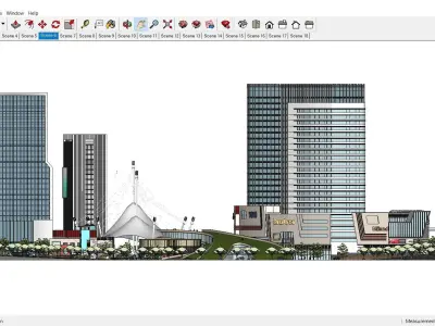 Sketchup Shopping Center C9 3D model
