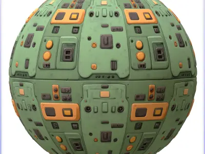 SciFi Seamless Texture Texture 2