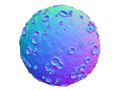 Moon Detailed 3D Model 3D model