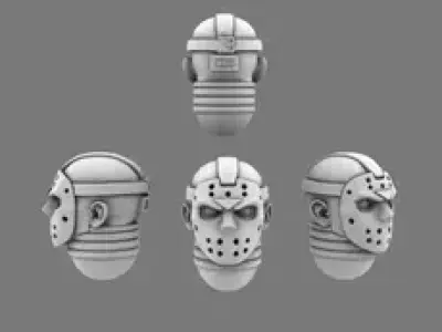 Pumpkin Lords V10 Slasher Heads 3D print model