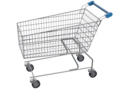 Shopping Cart V2 Low-poly 3D model
