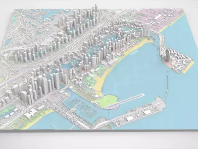 Dubai Marina United Arab Emirates 3D model