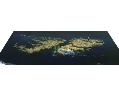 Falkland Islands 3D model