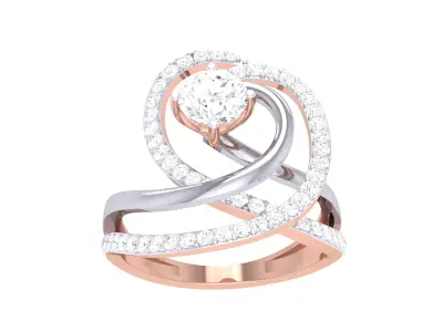  Women Ring MTL 3dm STL OBJ FBX Details 3D print model 114
